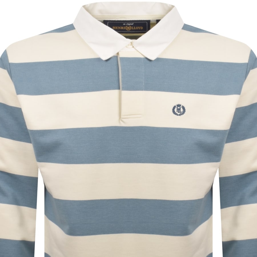 Image number 2 for Henri Lloyd Hayling Stripe Polo T Shirt Blue