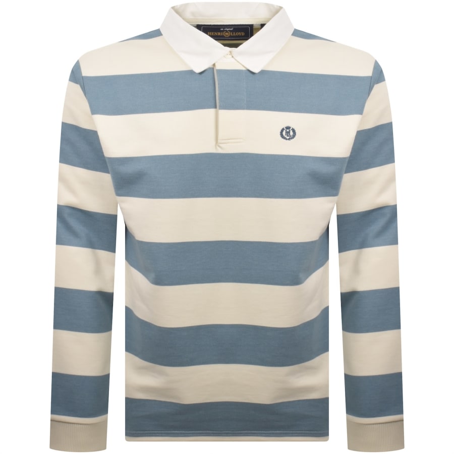 Image number 1 for Henri Lloyd Hayling Stripe Polo T Shirt Blue