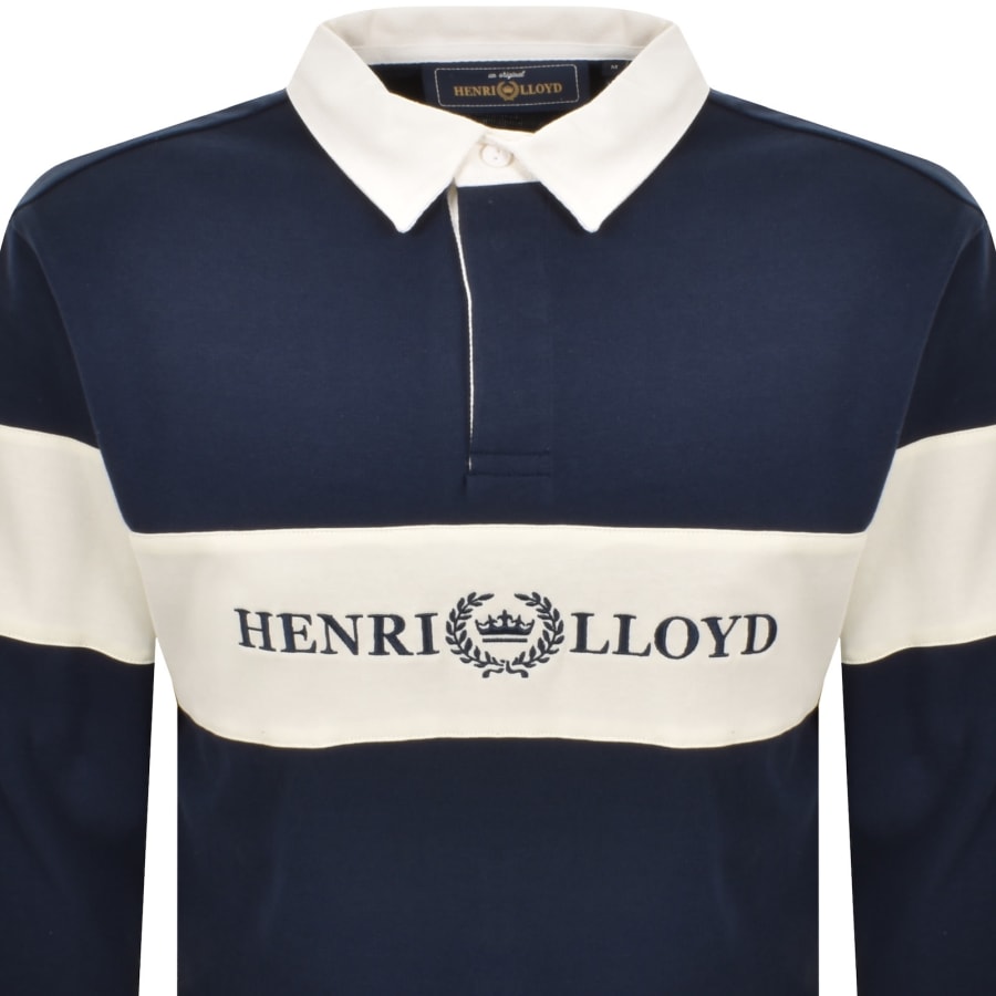 Image number 2 for Henri Lloyd Voyager Rugby Polo Navy