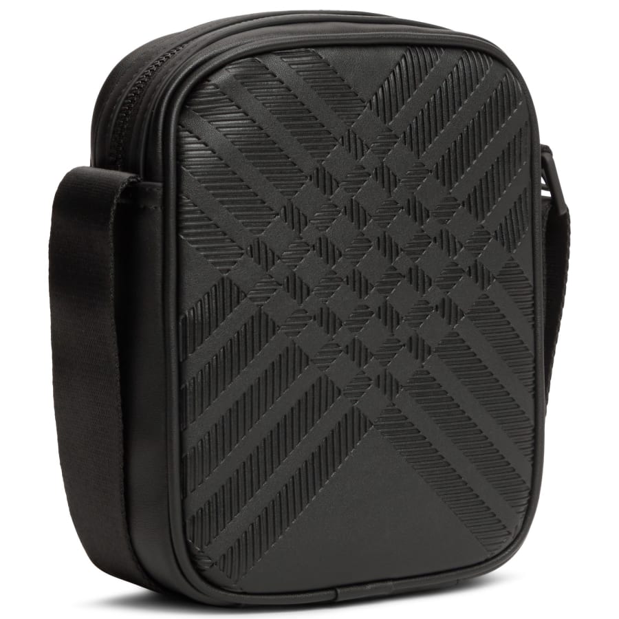 Image number 2 for Tommy Hilfiger Textured Mini Reporter Bag Black