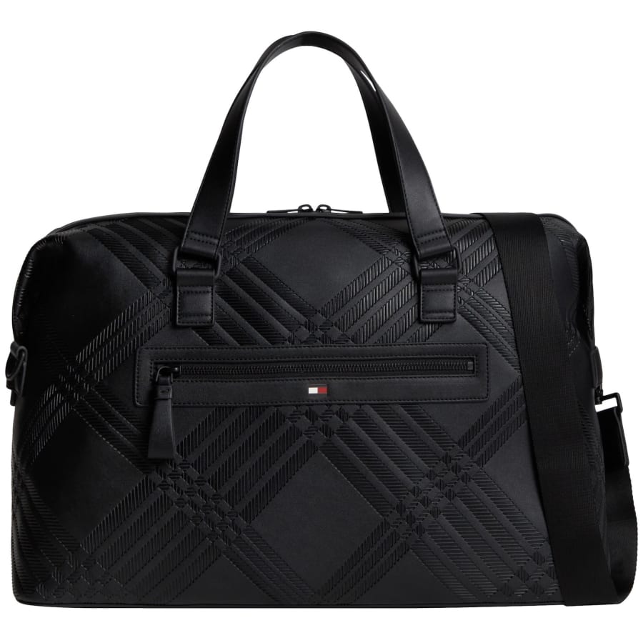 Image number 1 for Tommy Hilfiger Textured Duffle Bag Black