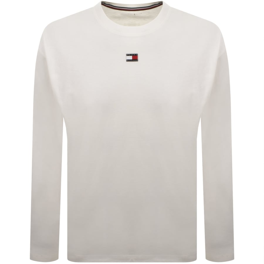 Image number 1 for Tommy Hilfiger Long Sleeve T Shirt Ecru