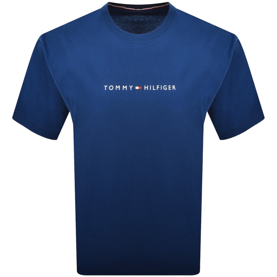 Image number 1 for Tommy Hilfiger Logo T Shirt Opulent Blue