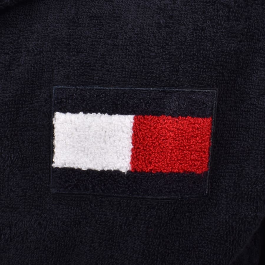 Image number 3 for Tommy Hilfiger Hooded Dressing Gown Navy