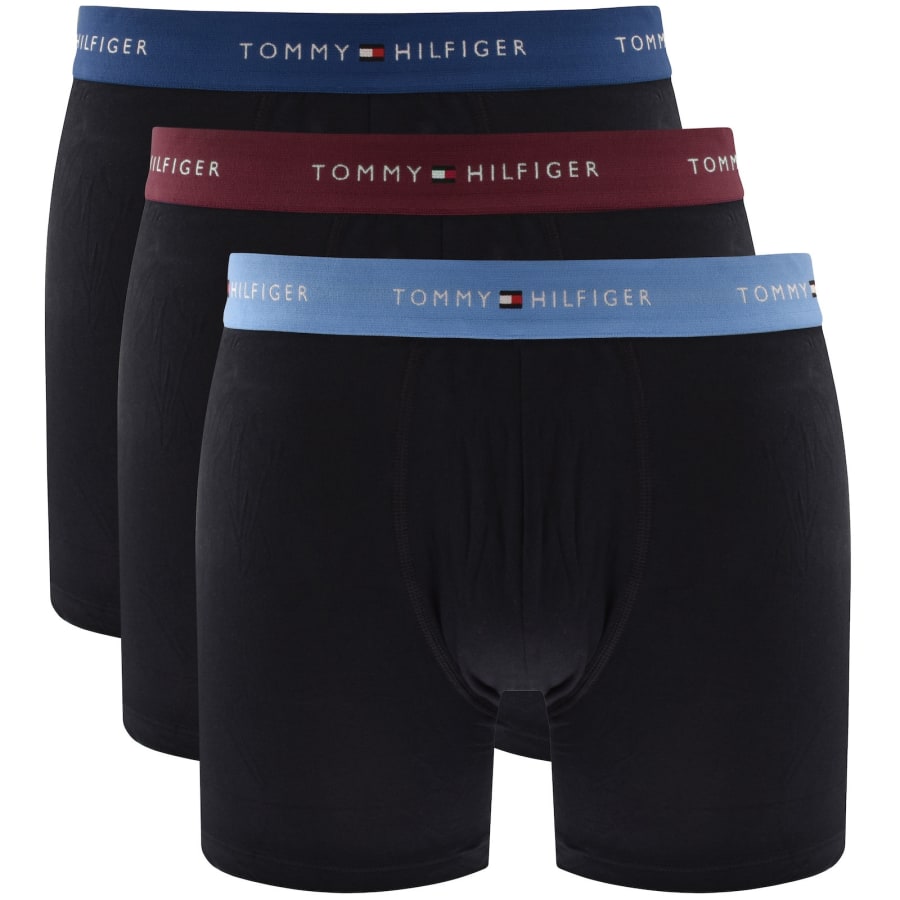 Image number 1 for Tommy Hilfiger Underwear 3 Pack Trunks Black