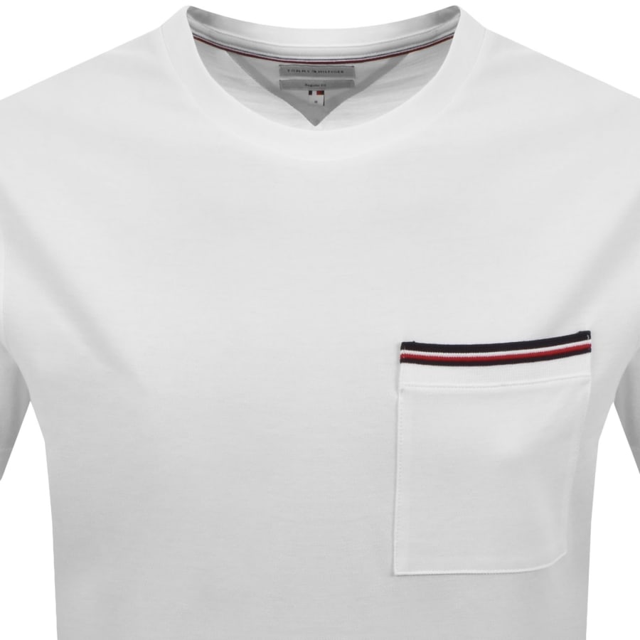 Image number 2 for Tommy Hilfiger Regular Fit Pique T Shirt White