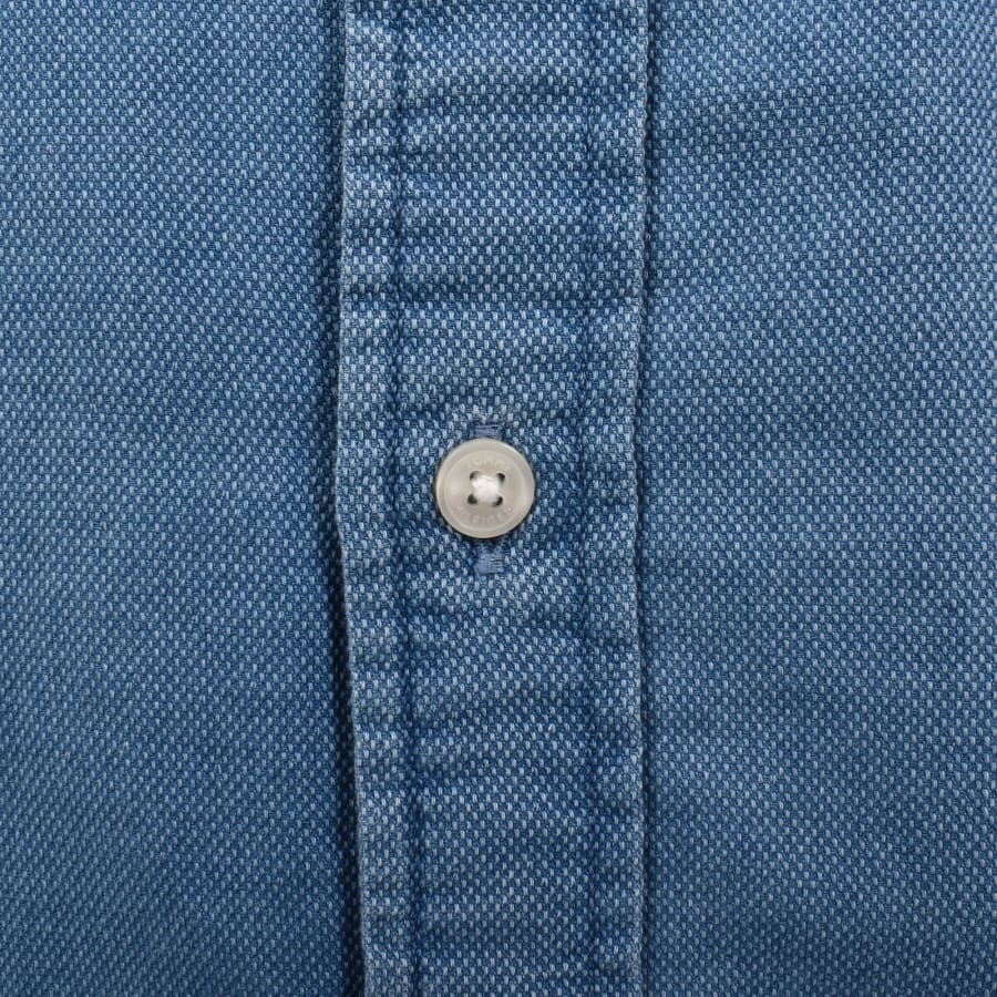 Image number 4 for Tommy Hilfiger Dobby Long Sleeve Shirt Blue