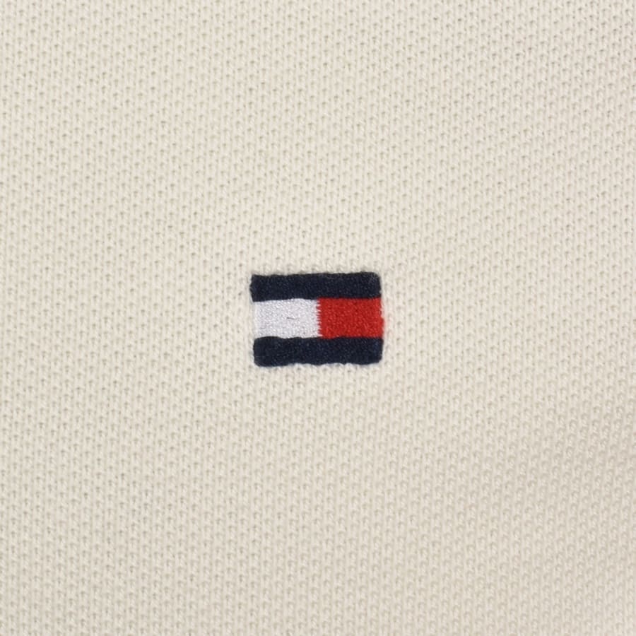 Image number 3 for Tommy Hilfiger Rugby Stripe Polo T Shirt Cream