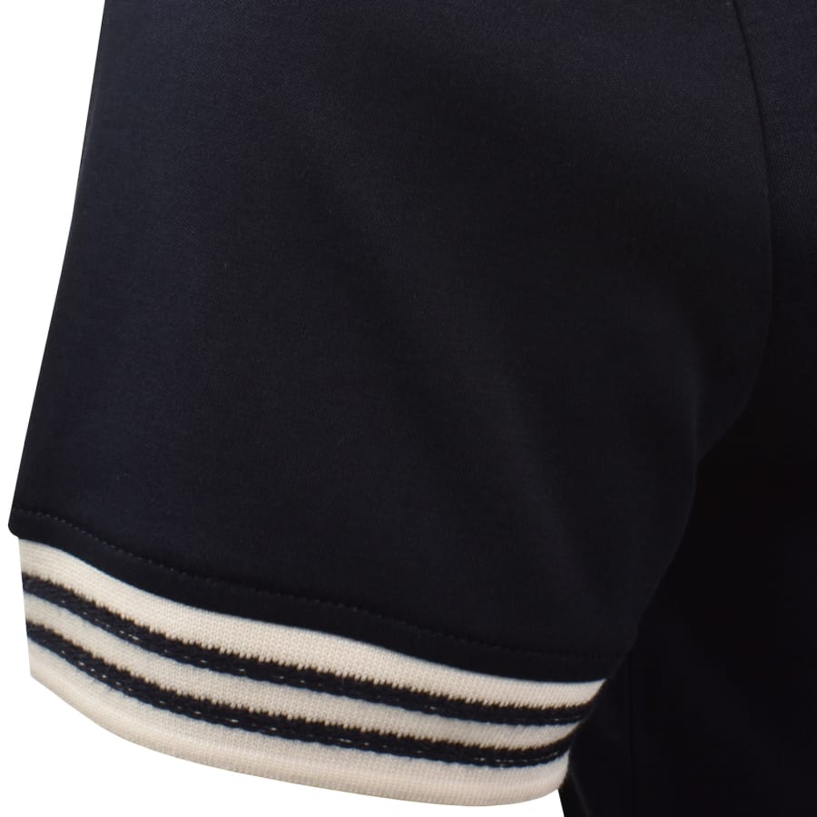 Image number 5 for Tommy Hilfiger Interlock Placket Detail Polo Navy