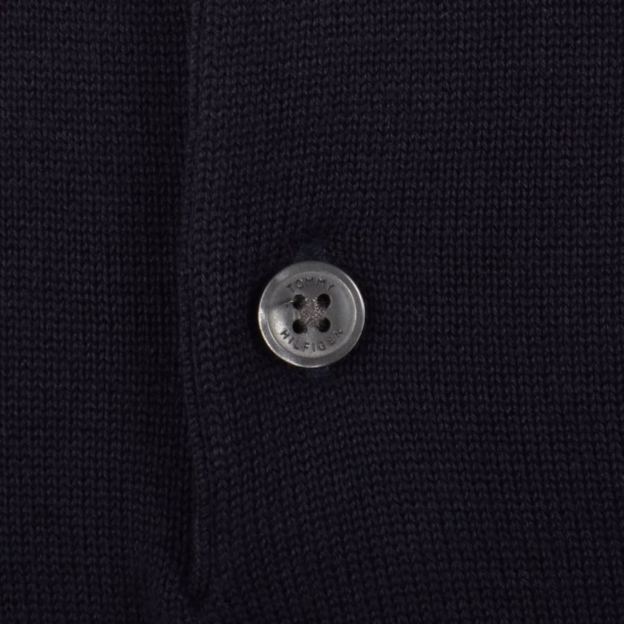 Image number 4 for Tommy Hilfiger Argyle Long Sleeve Polo Navy