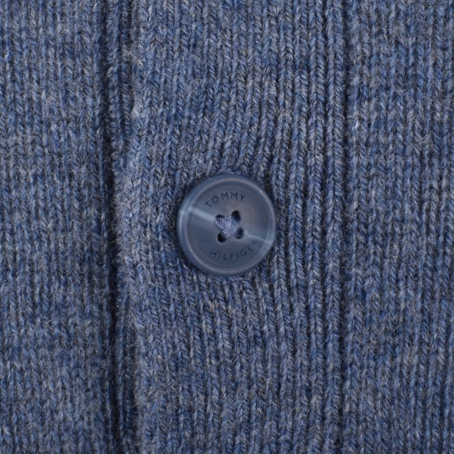 Image number 4 for Tommy Hilfiger Lambswool Knit Polo Blue