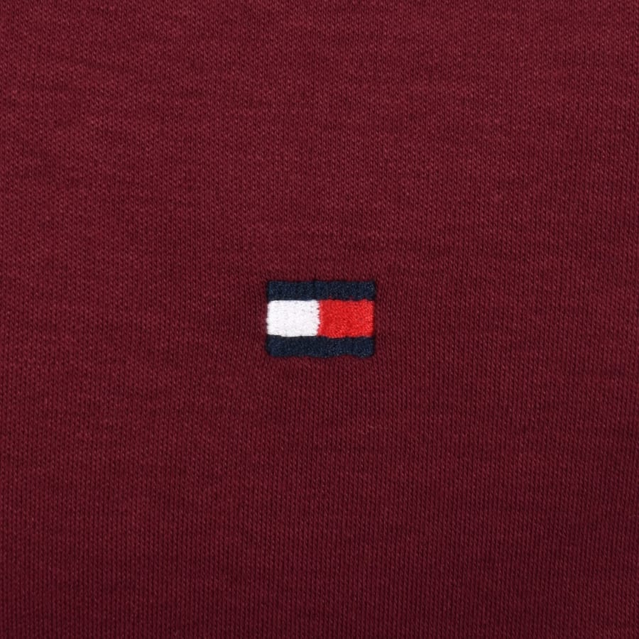 Image number 3 for Tommy Hilfiger Placket Detail Polo Burgundy