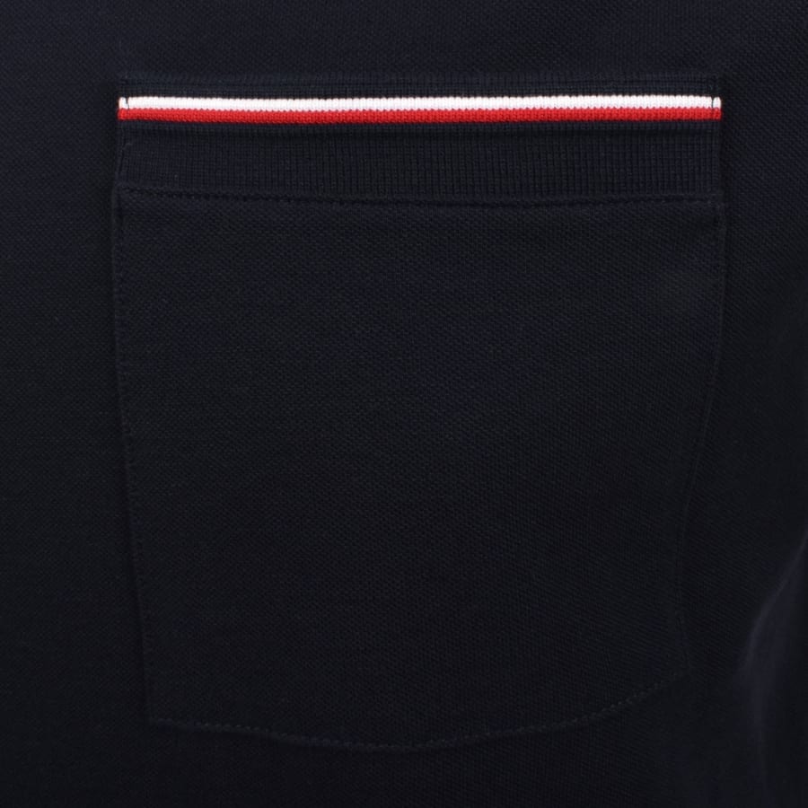 Image number 3 for Tommy Hilfiger Regular Fit Pique T Shirt Navy