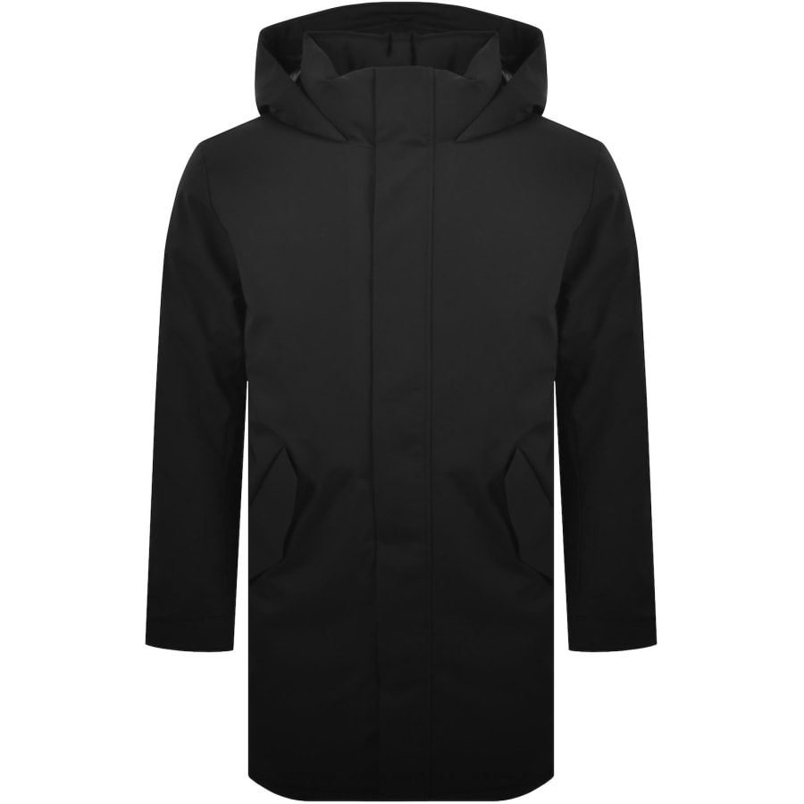 Image number 2 for Tommy Hilfiger Tech Hooded Parka Black