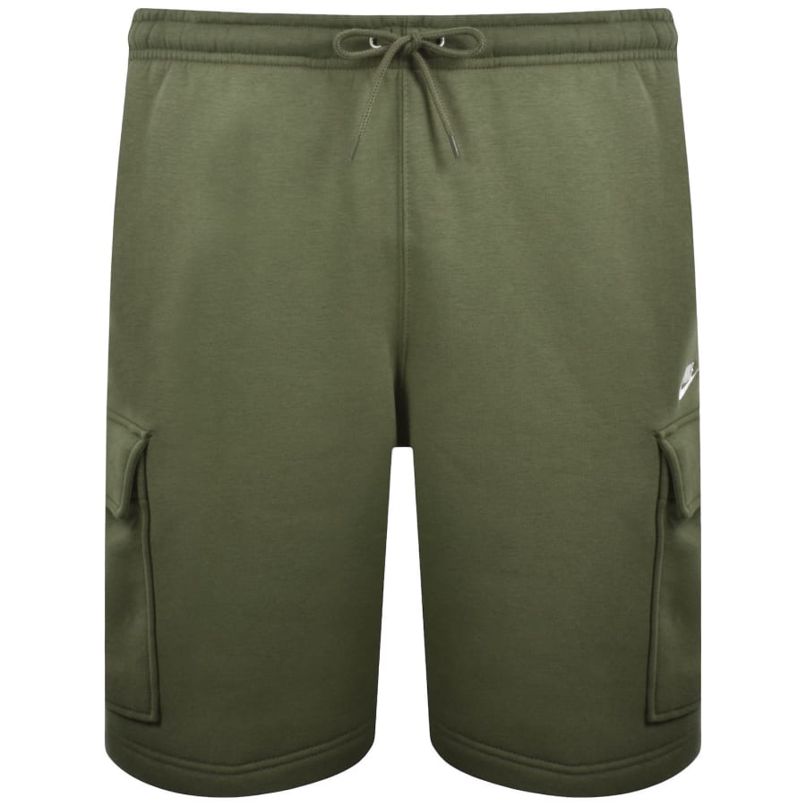 Image number 1 for Nike Club Logo Cargo Shorts Green