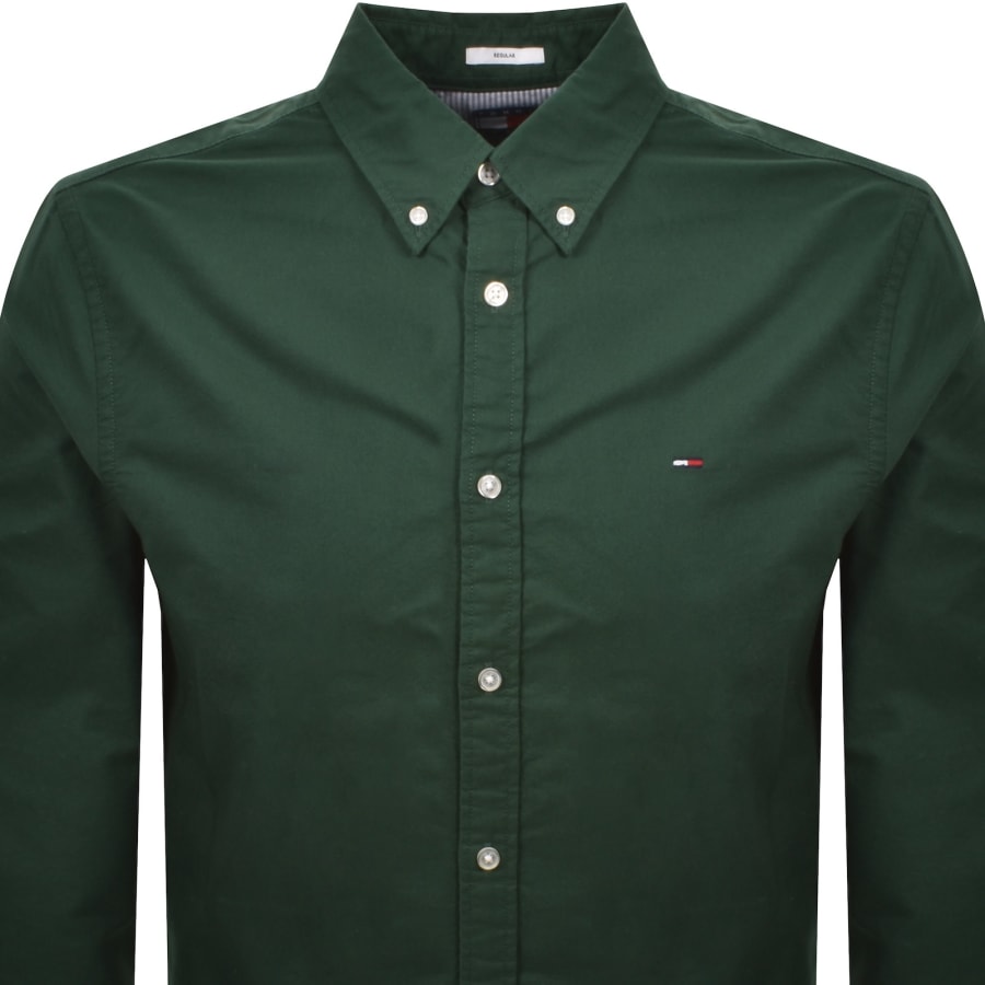 Image number 2 for Tommy Jeans Regular Fit Oxford Shirt Green