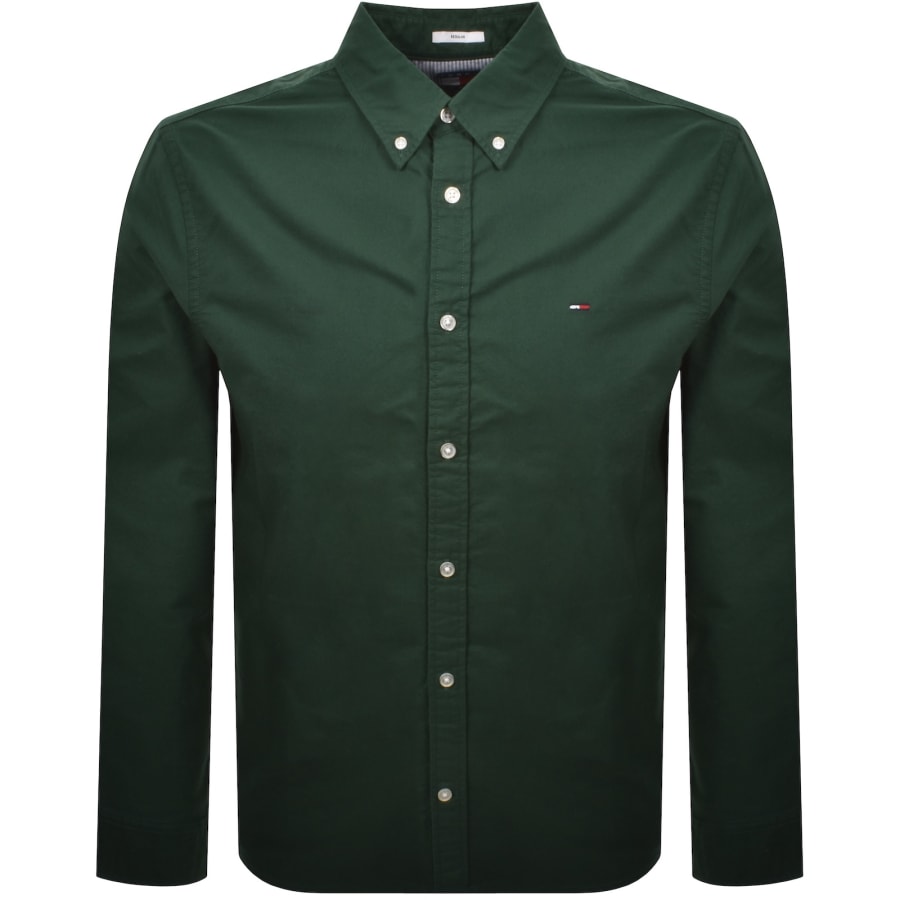 Image number 1 for Tommy Jeans Regular Fit Oxford Shirt Green
