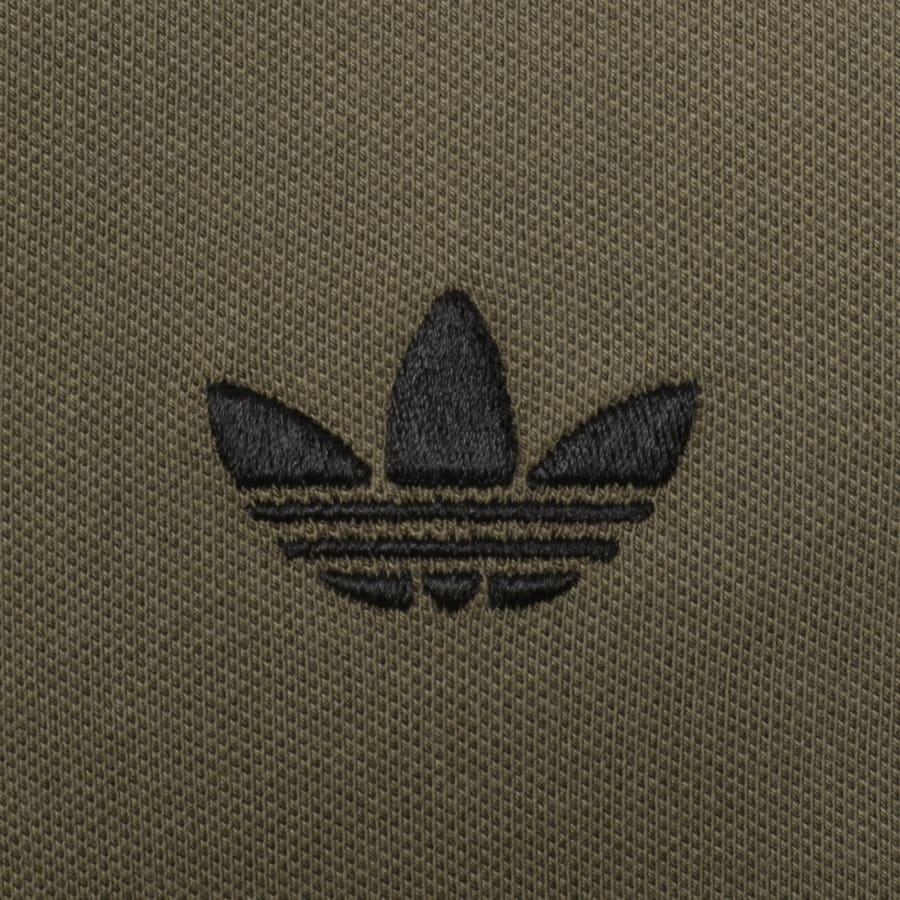 Image number 3 for adidas Originals Jersey Polo T Shirt Khaki