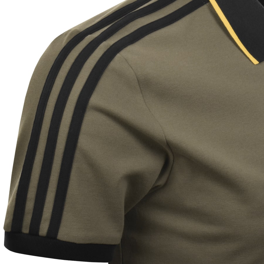 Image number 5 for adidas Originals Jersey Polo T Shirt Khaki
