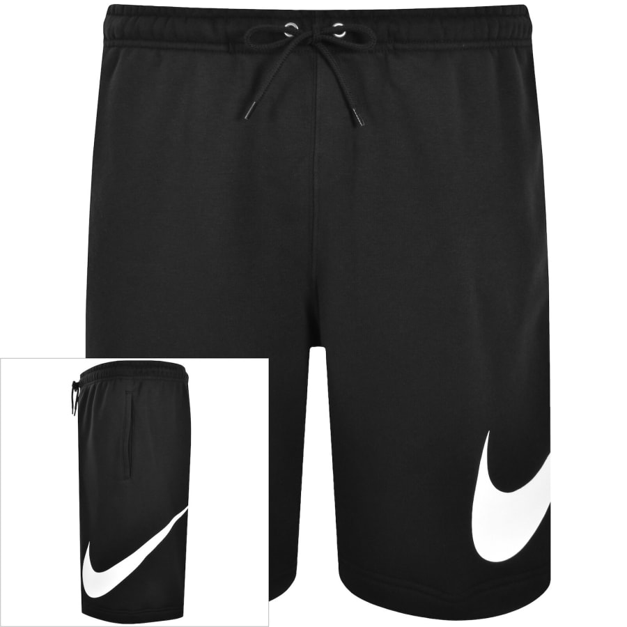 Image number 1 for Nike Club Fleece Shorts Black