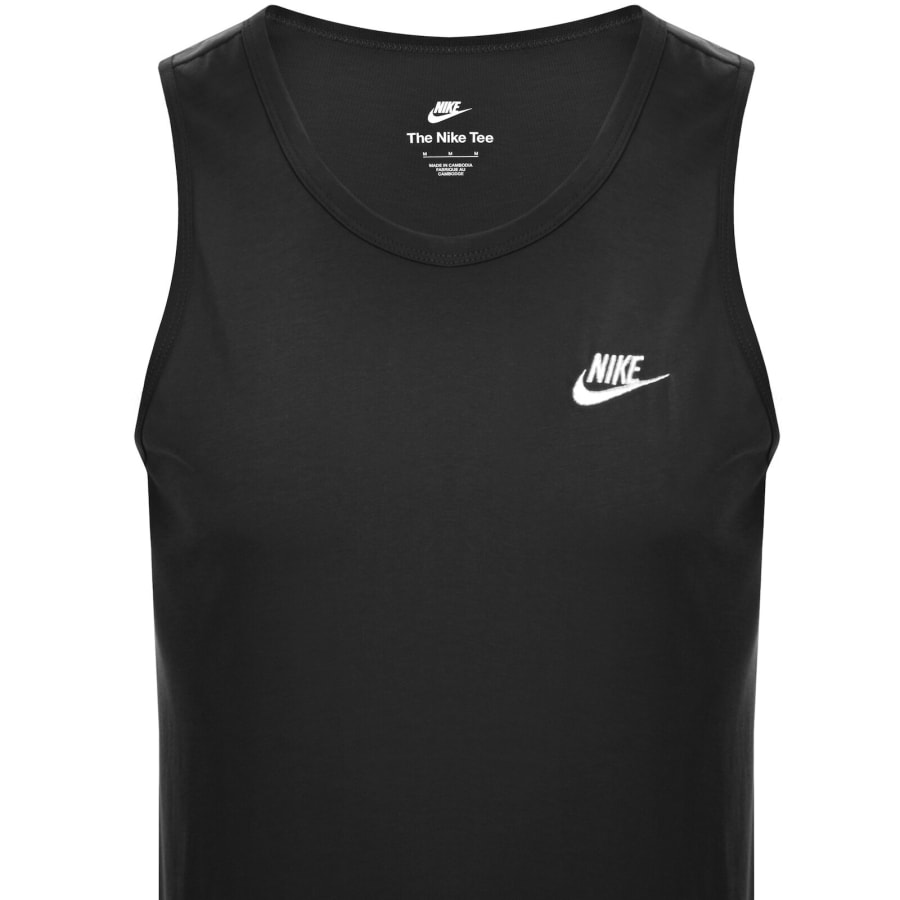 Image number 2 for Nike Club Logo Vest T Shirt Black