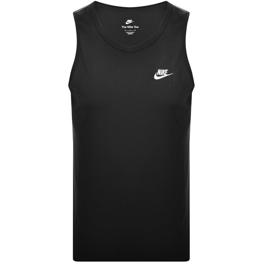 Image number 1 for Nike Club Logo Vest T Shirt Black