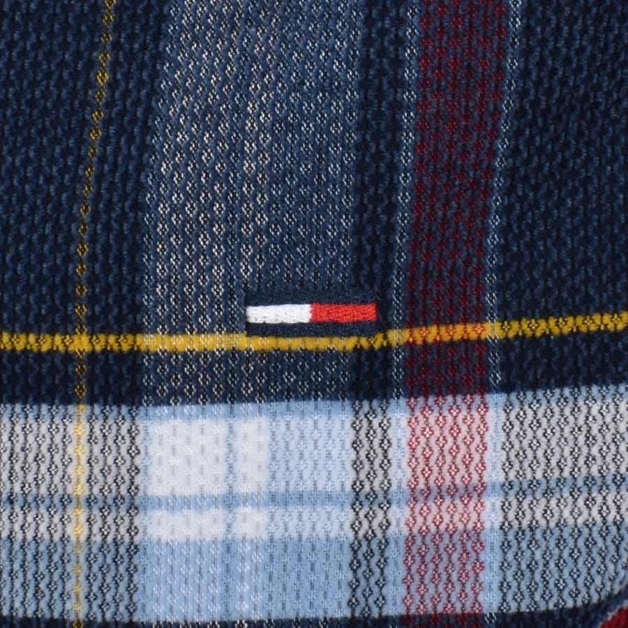 Image number 3 for Tommy Jeans Check Corduroy Shirt Dark Blue