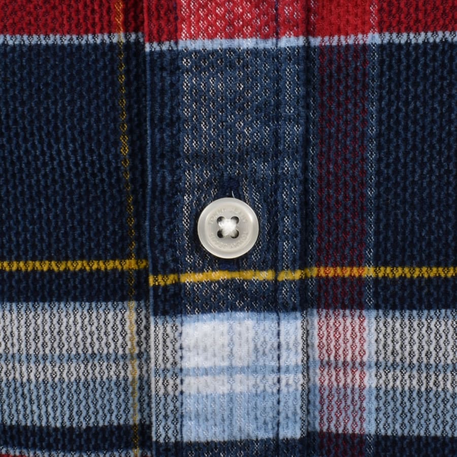 Image number 4 for Tommy Jeans Check Corduroy Shirt Dark Blue