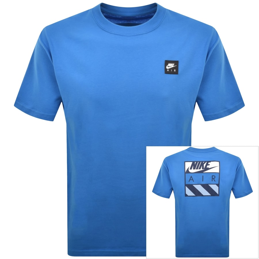 Image number 1 for Nike Logo T Shirt Blue