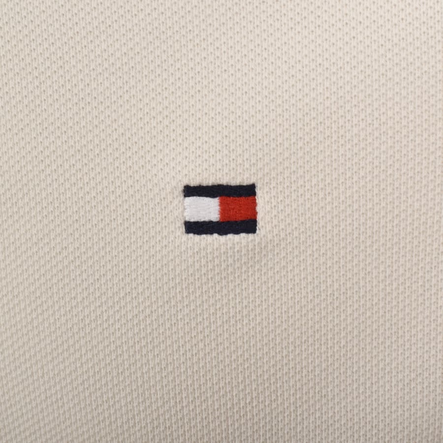 Image number 3 for Tommy Hilfiger Pique Placket Detail Polo Beige