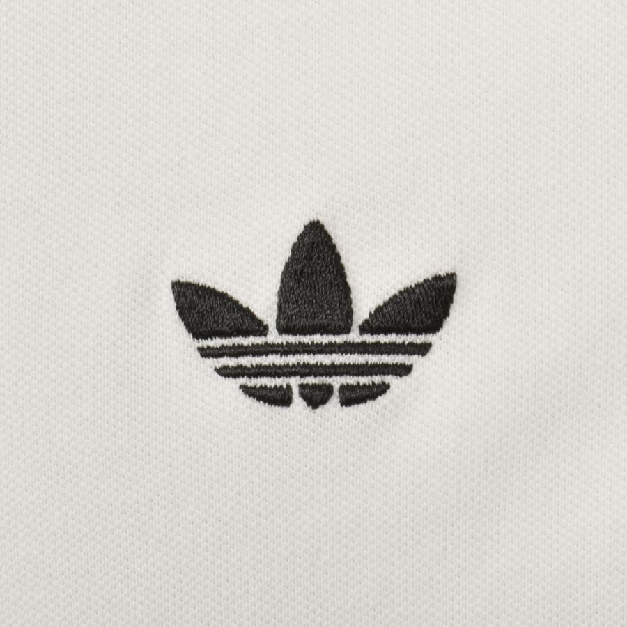 Image number 3 for adidas Originals Three Stripes Polo T Shirt White