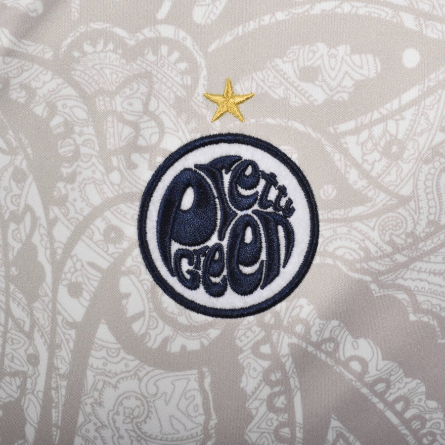 Image number 3 for Pretty Green X Kappa Football Polo T Shirt White