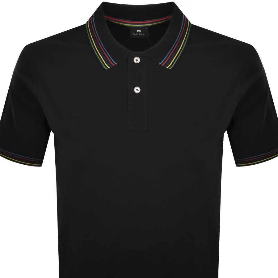 Image number 2 for Paul Smith Regular Fit Polo T Shirt Black