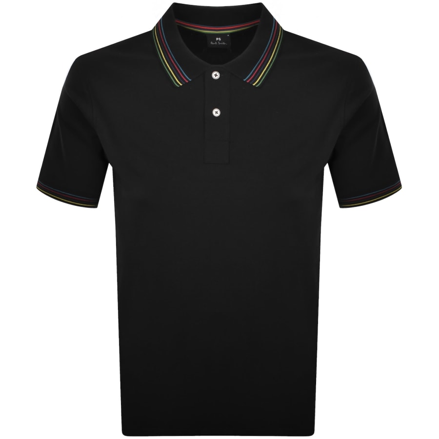 Image number 1 for Paul Smith Regular Fit Polo T Shirt Black