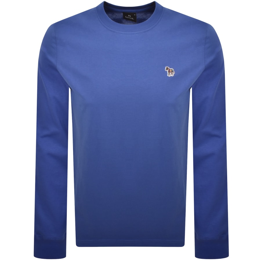 Image number 1 for Paul Smith Long Sleeve Zebra T Shirt Blue