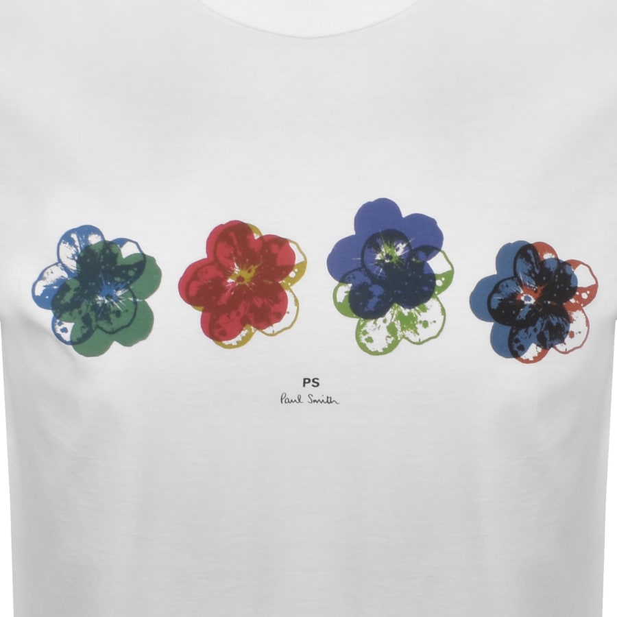 Image number 3 for Paul Smith Regular Fit Graphic T Shirt White