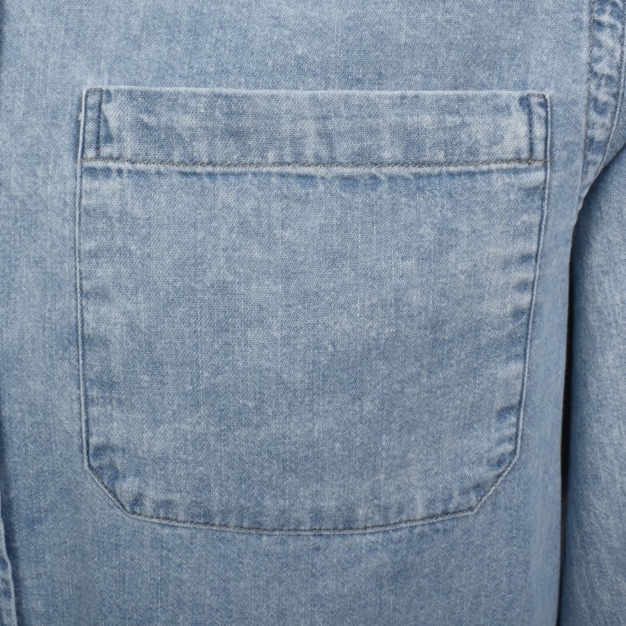 Image number 3 for Paul Smith Casual Fit Denim Shirt Blue