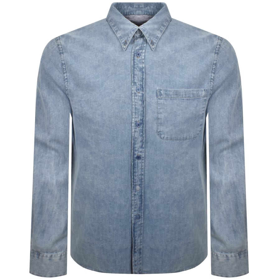 Image number 1 for Paul Smith Casual Fit Denim Shirt Blue