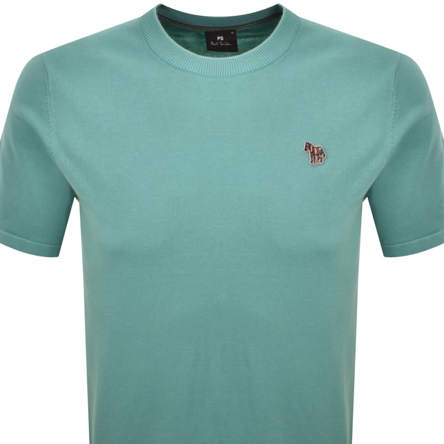 Image number 2 for Paul Smith Short Sleeve Knit Jumper Blue