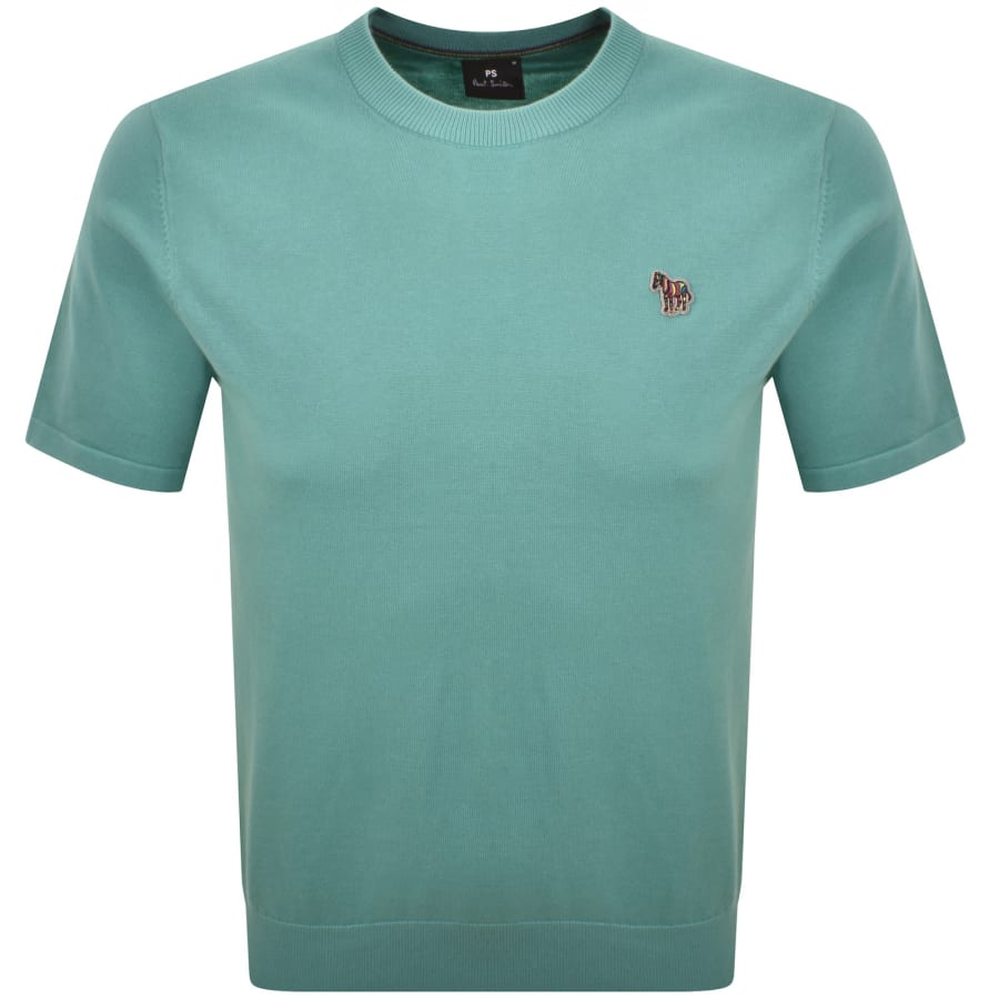 Image number 1 for Paul Smith Short Sleeve Knit Jumper Blue