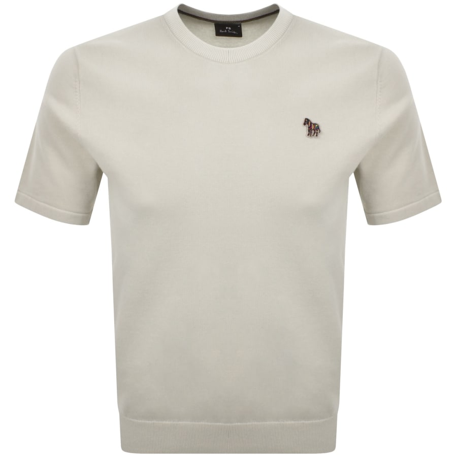 Image number 1 for Paul Smith Short Sleeve Knit Jumper Beige