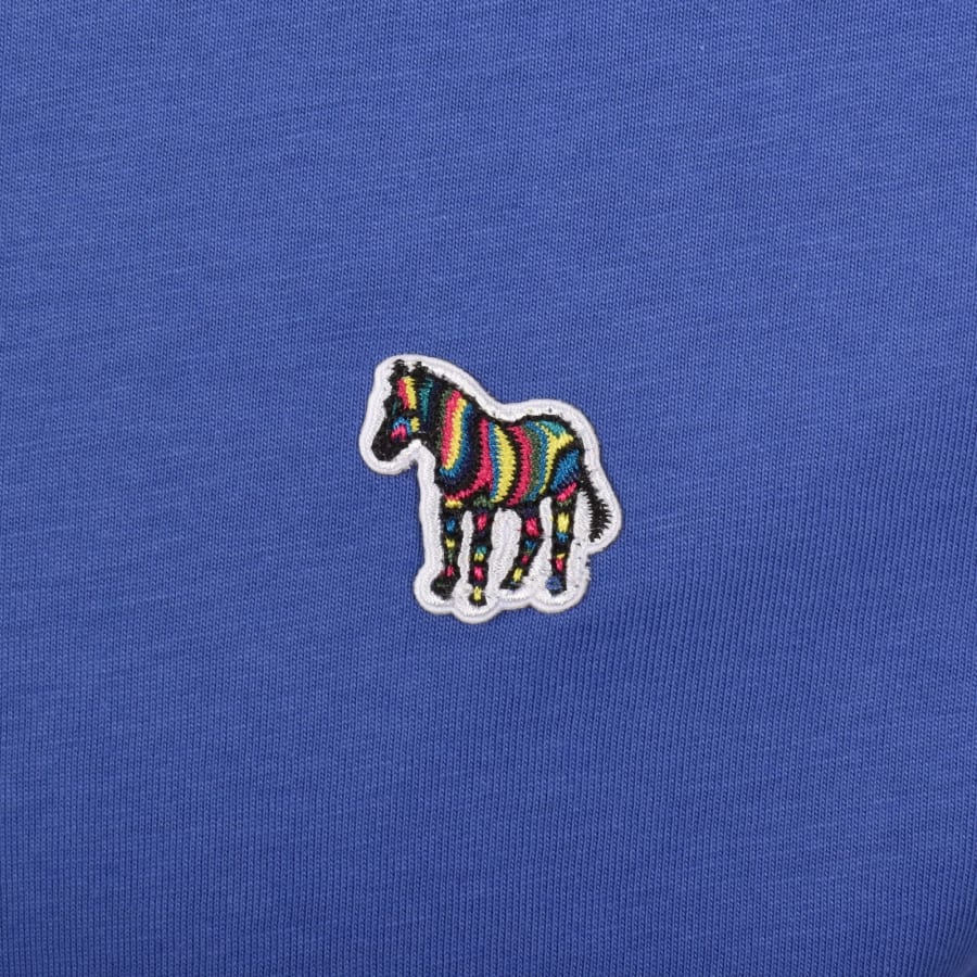 Image number 3 for Paul Smith Short Sleeve Zebra T Shirt Blue
