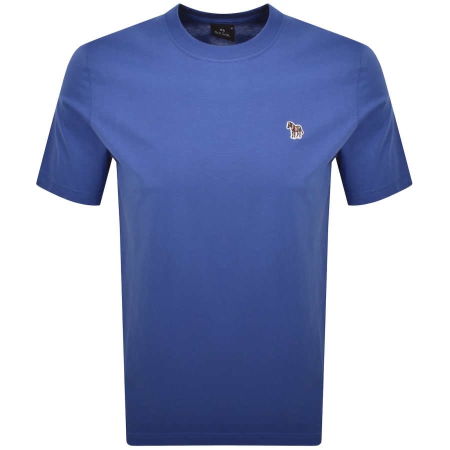 Image number 1 for Paul Smith Short Sleeve Zebra T Shirt Blue
