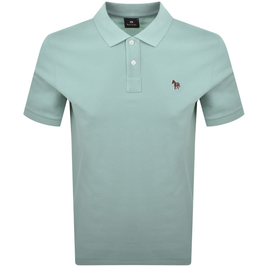 Image number 1 for Paul Smith Zebra Polo T Shirt Light Green