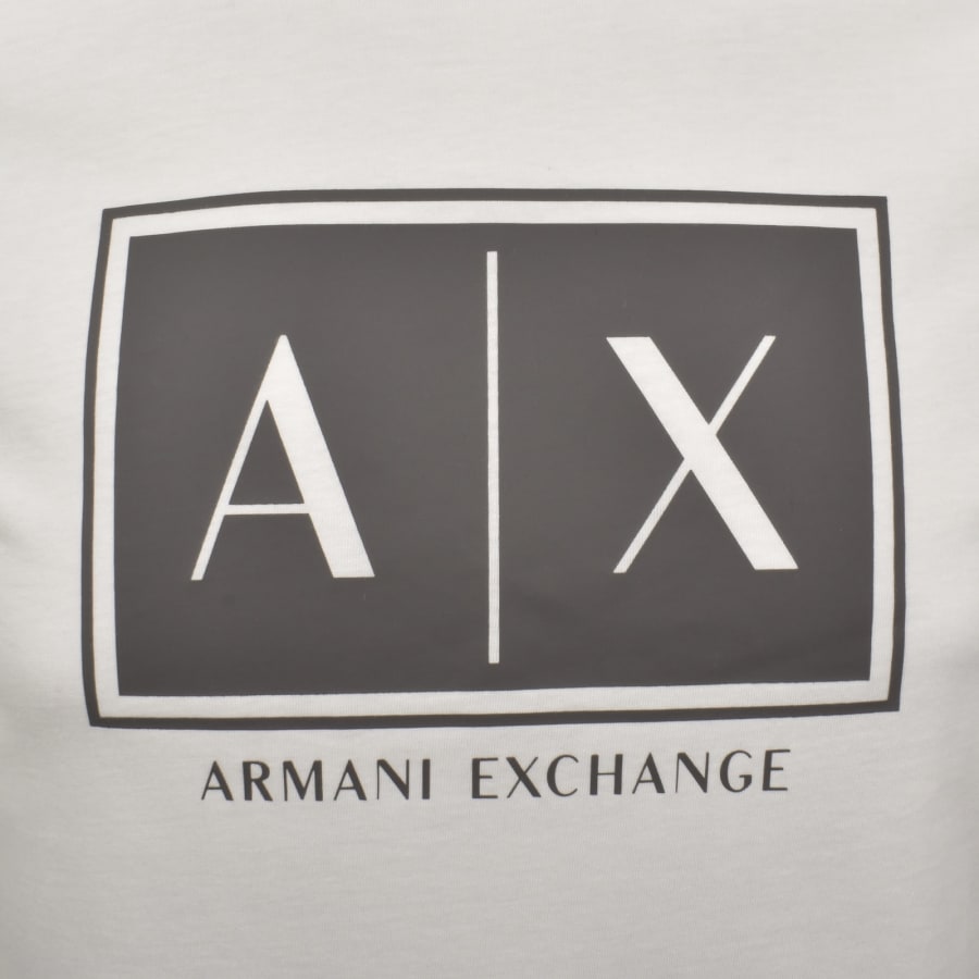 Image number 3 for Armani Exchange Crew Neck T Shirt Off White