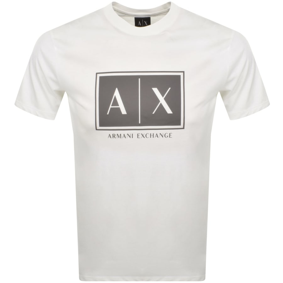 Image number 1 for Armani Exchange Crew Neck T Shirt Off White
