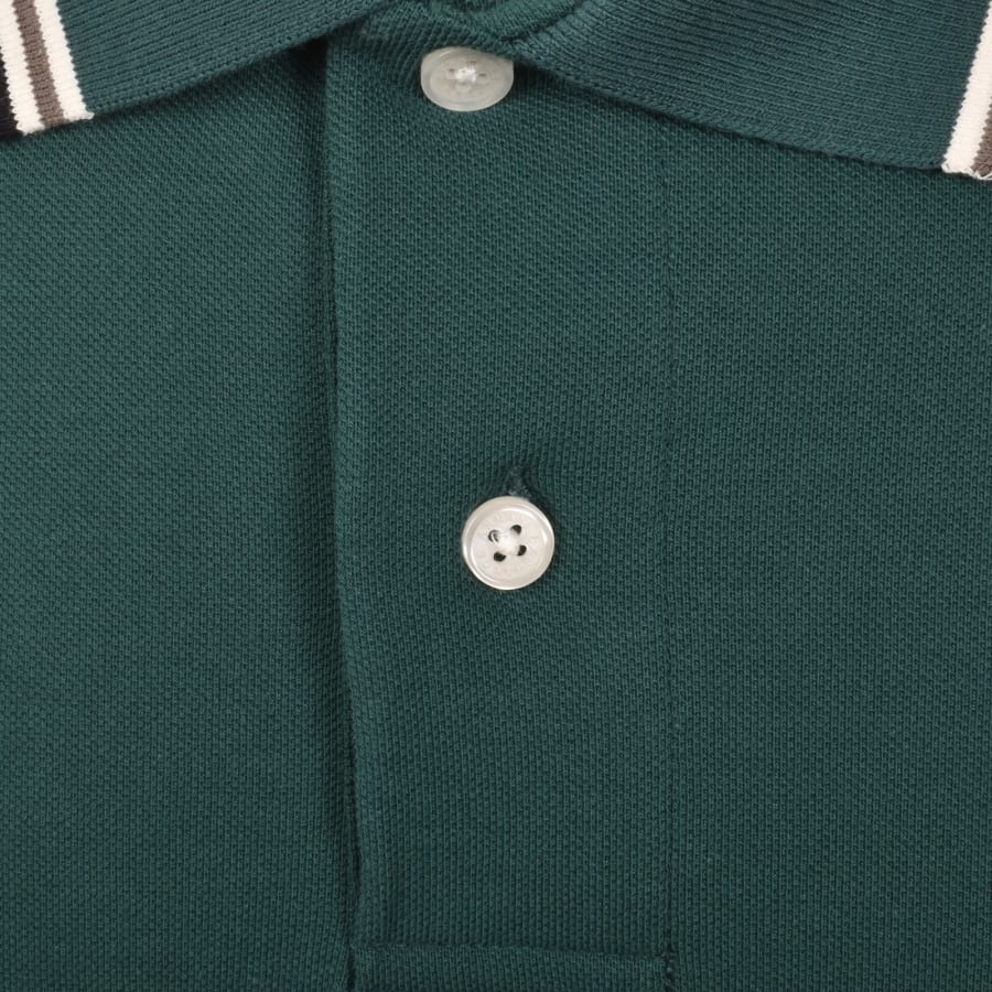 Image number 4 for Armani Exchange Tipped Polo T Shirt Green