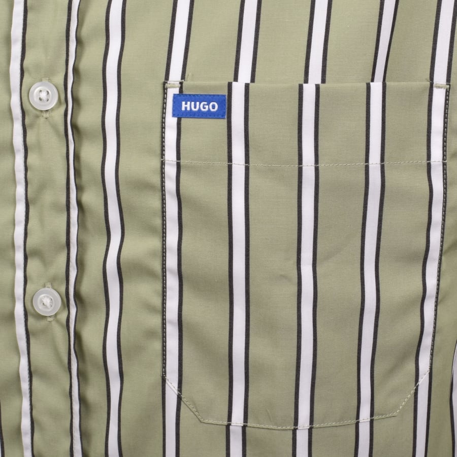 Image number 3 for HUGO Blue Ebalto 1 Shirt Green