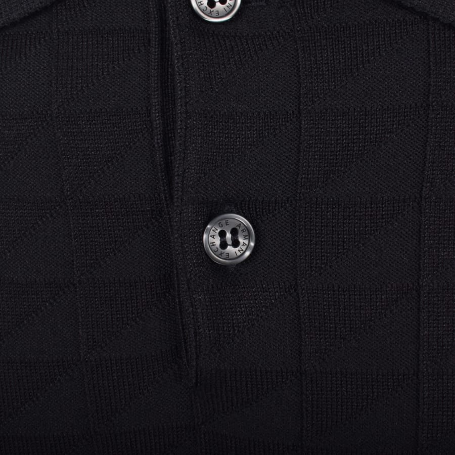 Image number 3 for Armani Exchange Knit Polo Jumper Navy