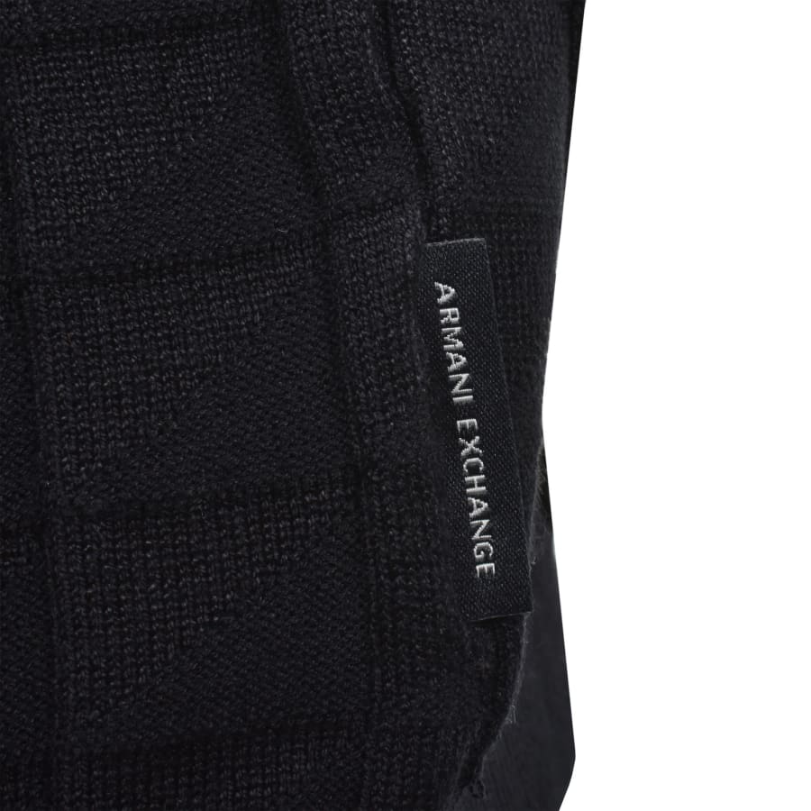Image number 4 for Armani Exchange Knit Polo Jumper Navy